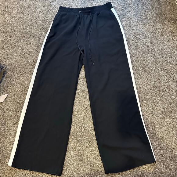 RIVER ISLAND Women's Black Waist Side Stripe Joggers Size 10 - Picture 10 of 12